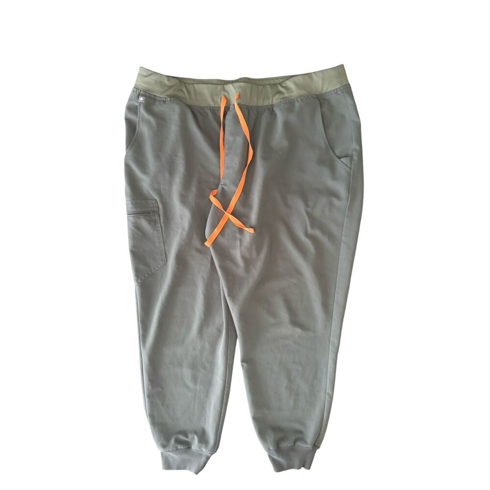 FIGS Zamora Jogger Scrub Pants Olive Green Technical Collection 3XL